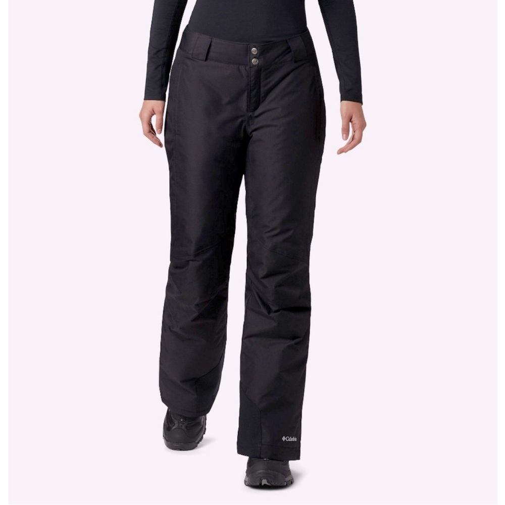 Columbia 36x31 Black Insulated Omni Tech Bugaboo Oh Ski Pants Women’s Sz L - Picture 1 of 13